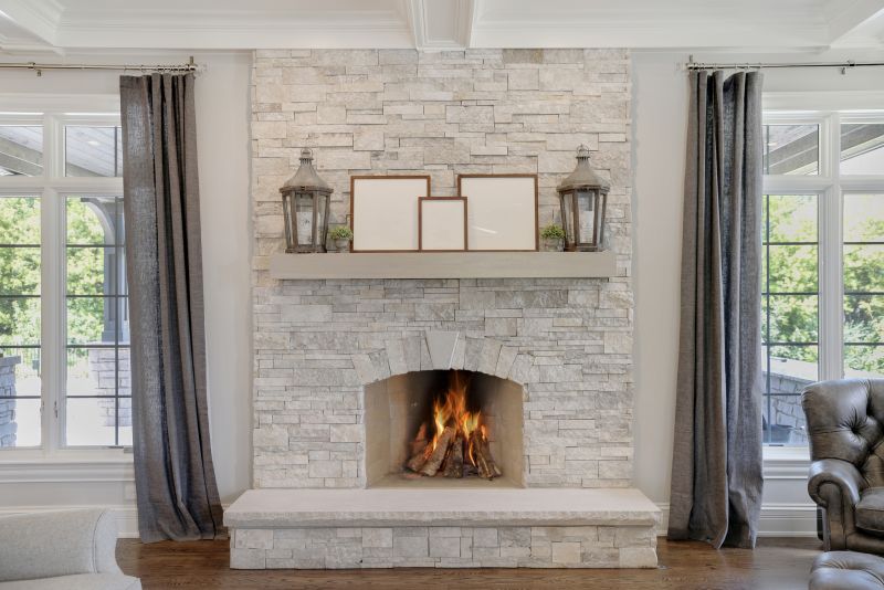Finished Stone Fireplaces